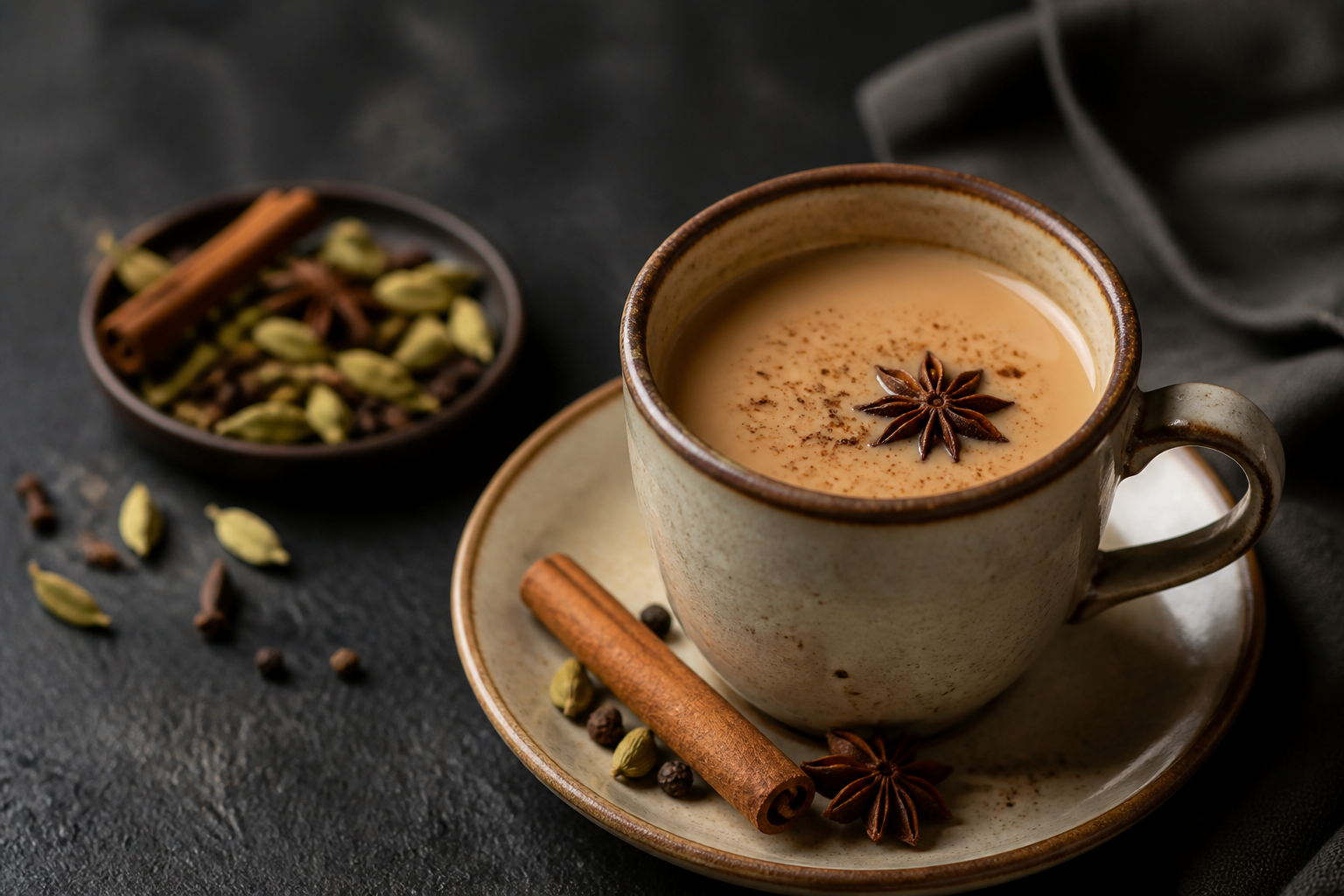 Masala chai served for foodservice tasting